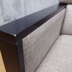 ① oliver オリバー ロビーチェア 応接椅子 業務用家具 ベージュ系 一人掛け 1Pソファ 木製フレーム 木製肘置き 家具 シングルソファの画像