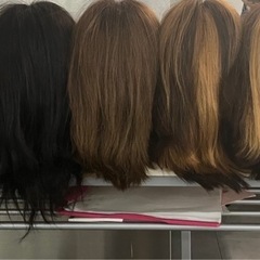 ②カットWIG　カット練習用WIG　ウィッグ　カットウィッグ　美容師　WIG　長め　7体の画像