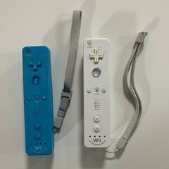 【2000円ポッキリ即日お渡し】Wii本体＋付属備品＋リモコン2個＋ソフト3本【保証書・説明書無】の画像