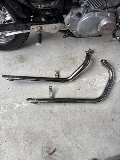 ビラーゴ250 社外スラッシュカットマフラー