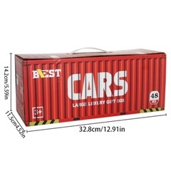 💬お話中　🎁ミニカー48台セット✨コンテナ型収納BOX付き🚗お子さま大喜び🎶の画像