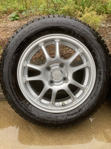 状態良好！美品　175 65 R14　スタッドレス＆アルミホイール4本セット　安価にてどうぞ　コンパクトカーなどに