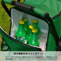 【新品未使用】　椅子になるリュック　クーラーバッグの画像