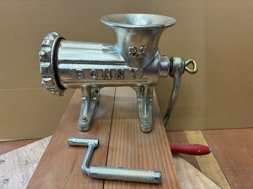 ★レトロ★⭐︎値段相談OK⭐︎ BONNY No.22 手動・ミートグラインダー・ミートミンサー・ミートチョッパー ※下の土台部分は後付けもの物になります。外して使用して頂くのも可能です。