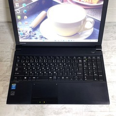 オフィス搭載 大容量 SSD 512GB Windows11 ノートパソコン 爆速 東芝 / ブラック Core i5 メモリ8GB 15.6型 DVD カメラ Wi-Fi テンキーの画像