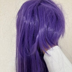 紫色ロングウィッグ　コスプレの画像