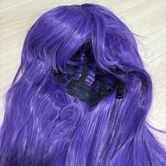 紫色ロングウィッグ　コスプレの画像