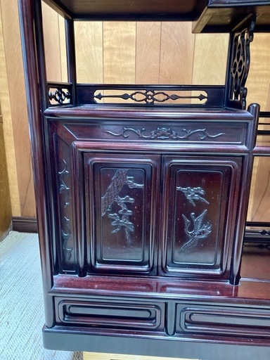 飾り棚　茶棚　唐木家具