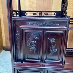 飾り棚　茶棚　唐木家具の画像