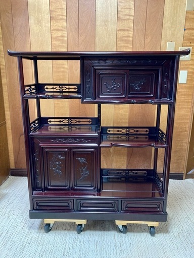 飾り棚　茶棚　唐木家具