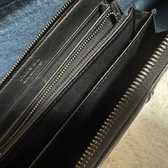 DIESEL ブラックレザー 長財布の画像