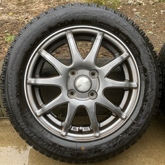 状態良好！！スタッドレス＆ホイール4本セット　155 65 R14   一部の軽自動車やコンパクトカー　安心のブリヂストンの画像