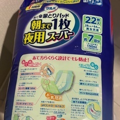 サルパ　尿取りパット夜用スーパー22枚入りの画像