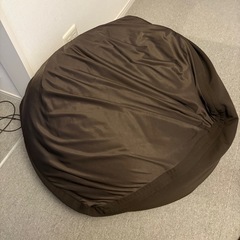 無印良品 ビーズクッション ソファ 1人掛け ブラウンの画像
