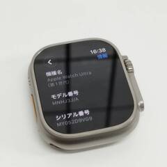 【良品】Apple Watch Ultra/GPS+セルラー/49mm/A2684/チタニウム〈MNHJ3J/A〉の画像