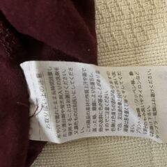 商談中　ブラウニー 製　長袖Ｔシャツ　メンズ：Ｌ　あずき色の画像