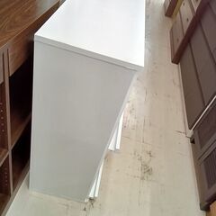 リユースのサカイ栃木店★ジモティ割あり★  本棚 ホワイト W90×D36.7×H90 クリーニング済み TC11215の画像