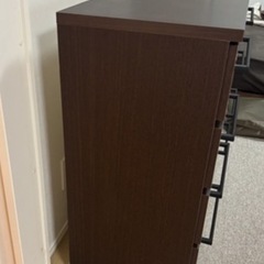 木製　4段チェスト　幅120cmの画像