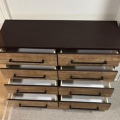 木製　4段チェスト　幅120cmの画像