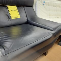 リユースのサカイ浦和店 【F124】★ソファ 二人用 ブラックレザーの画像