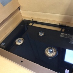 【新品】08年製 ハーマン ビルトインコンロ（LPガス　ガラストップ 75㎝）の画像