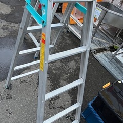HSK-15 ホクセイ日経 S型脚立 はしご兼用脚立 HSK-15 折りたたみ アルミ脚立 天板高さ1508 耐荷重100Kg 中古品 ③の画像
