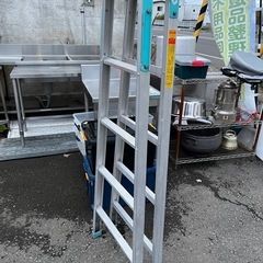 HSK-15 ホクセイ日経 S型脚立 はしご兼用脚立 HSK-15 折りたたみ アルミ脚立 天板高さ1508 耐荷重100Kg 中古品 ③の画像