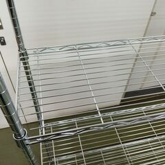 【中古】組み立てスチールラック　幅107ｘ奥行30ｘ高さ160ｃｍ　一度見に来てください！いろいろあります！　管理番号YN294Sの画像