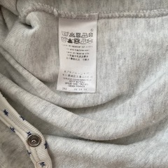 プチバトー PETIT BATEAU ベロア星柄 足付きロンパース 3mの画像