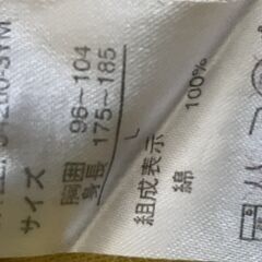 商談中　T-GRAPHICS製　長袖Ｔシャツ　メンズ：Ｌ　黄色の画像