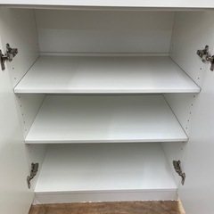 ⭐︎ドリーム荒牧店⭐︎ジモティー割引有⭐︎【クリーニング済み】ニトリ　2枚扉食器棚　裏底ワレあり　の画像