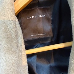ZARA MAN ベージュ チェスターコート Lの画像
