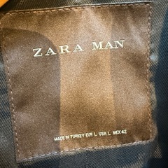 ZARA MAN ベージュ チェスターコート Lの画像