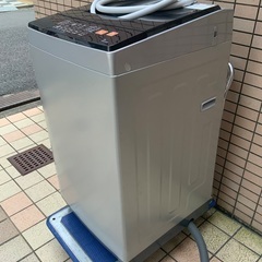 大57 全自動洗濯機 EAW-601A 6.0kg 2019年製 シルバー 簡易清掃済の画像