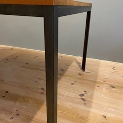 木製テーブル 脚アイアン 会議用 オフィス ダイニングテーブル　6人以上可能の画像