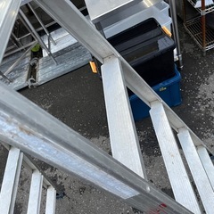 ALINCO アルインコ はしご兼用脚立 MXA-180Fg ハシゴ 梯子 作業用 天板高さ170cm はしご3.6m 100kg 中古品 ③の画像