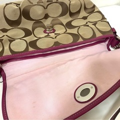 【coach】シグネチャー　ショルダーバッグの画像