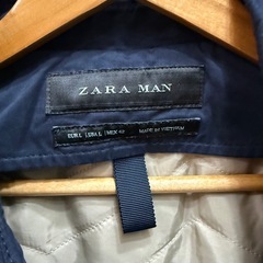 ZARA MAN ネイビー トレンチコート L
の画像