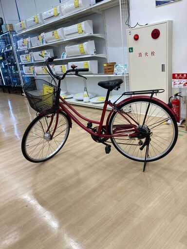 A-379★ジモティ割引あり★【リユースのサカイ野々市店】自転車　レッド　26インチ