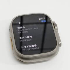 【良品】Apple Watch Ultra/GPS+セルラー/49mm/A2684/チタニウム〈MQFP3J/A〉の画像