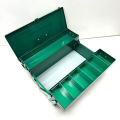 店頭引き渡し 未使用 RING STAR プロフェッショナルツールボックス  スライド式 グリーン 工具の画像
