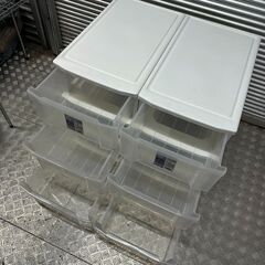 店頭引き渡し 中古 IRIS OHYAMA アイリスオーヤマ ロングチェスト 2個セット 衣類ケース LC-653 の画像