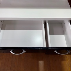 J2001   ドレッサー　三面鏡　化粧台　使用感あり　イス欠品　の画像