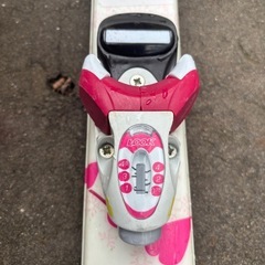 子供用スキー3点セット（スキー板、ビンディング、ポール）の画像