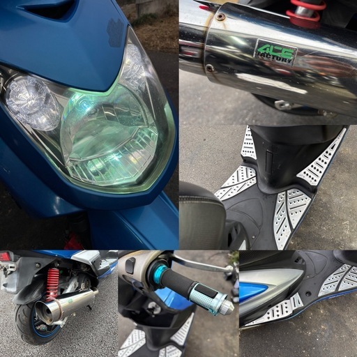 ⭐️自賠責R9.6付き❗️シグナスX125⭐️色々カスタム仕様⭐️バッテリー・プラグなど新品交換⭐️125cc原付2種スクーター⭐️