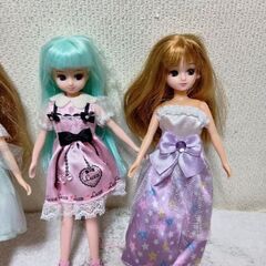 リカちゃん人形4体＆すみっコぐらしドレスセットの画像