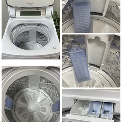 R662 ☀️ ジモティー限定特別価格！Panasonic 洗濯機 （洗濯8.0㎏) 16年製 NA-JFA801S ⭐ 動作確認済 ⭐ クリーニング済の画像