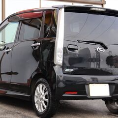 乗出し価格!! 車検2年付 ムーヴカスタム 25年式 12.4万km ターボ 修復歴無し スマートキー 禁煙車 全国名変無料 諸費用コミコミ!の画像