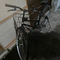 リサイクルショップどりーむ荒田店　No547 自転車　シティサイクル　２７インチ　乗りやすいフラットハンドル♪　の画像