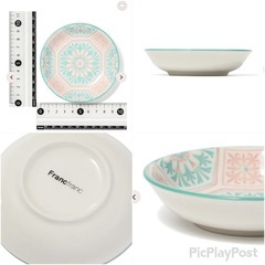 【美品】francfranの可愛い お皿　アラベスクの画像